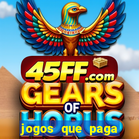 jogos que paga dinheiro de verdade no pix